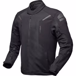 Modeka Khao Air II impermeabile Giacca tessile moto, nero, dimensione L per uomo - Vista aggiuntiva 2