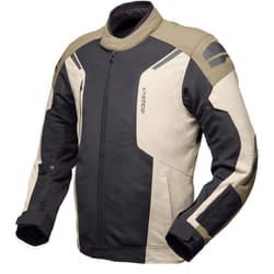 Modeka Khao Air II impermeabile Giacca tessile moto, nero-marrone, dimensione 2XL per uomo