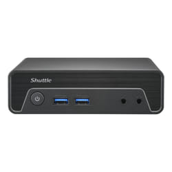 Shuttle NE1010XA PC/stazione di lavoro Intel® N N100 8 GB DDR4-SDRAM 250 GB SSD Slim PC Mini PC Nero