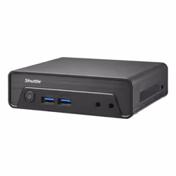Shuttle NE1010XA PC/stazione di lavoro Intel® N N100 8 GB DDR4-SDRAM 250 GB SSD Slim PC Mini PC Nero - Vista aggiuntiva 2