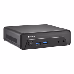 Shuttle NE1010XA PC/stazione di lavoro Intel® N N100 8 GB DDR4-SDRAM 250 GB SSD Slim PC Mini PC Nero - Vista aggiuntiva 3