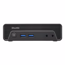 Shuttle NE1010XA PC/stazione di lavoro Intel® N N100 8 GB DDR4-SDRAM 250 GB SSD Slim PC Mini PC Nero - Vista aggiuntiva 5