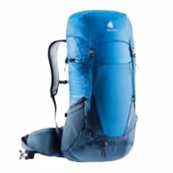 Deuter Futura 32, Alto, Imbottitura posteriore, Cintura per anca, Trekking, Blu, Poliammide, Polietersulfone (PES), Acciaio