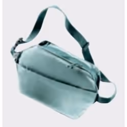 Deuter Passway 2, Unisex, Borsa a tracolla, Allacciatura a zip, Tasca laterale, Verde, Monocromatico