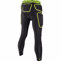 O´Neal Trail Pantaloni di Protector, nero-giallo, dimensione L per uomo