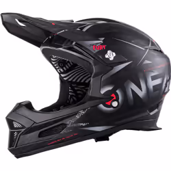Oneal Fury Synthy Elmo Downhill, nero-grigio, dimensione L per uomo