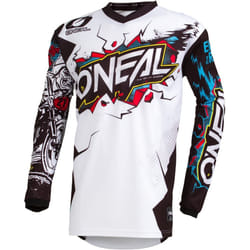 Oneal Element Villain Maglia Motocross Giovanile, bianco, dimensione L