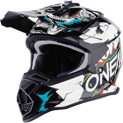 Oneal 2Series Villain Casco da motocross giovanile, bianco, dimensione M