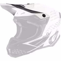 Oneal 5Series Polyacrylite Trace Picco del casco, nero-bianco per uomo