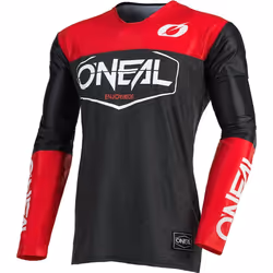 Oneal Mayhem Hexx Maglia Motocross, nero-rosso, dimensione S per uomo