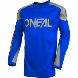 Oneal Matrix Ridewear Maglia Motocross, grigio-blu, dimensione L per uomo
