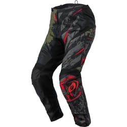 Oneal Element Ride Pantaloni Motocross, nero-verde, dimensione 30 per uomo