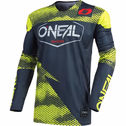 Oneal Mayhem Covert Maglia Motocross, grigio-giallo, dimensione S per uomo