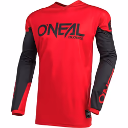 Oneal Element Threat Maglia Motocross, nero-rosso, dimensione S per uomo