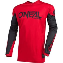 Oneal Element Threat Maglia Motocross, nero-rosso, dimensione 2XL per uomo