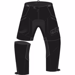 Oneal Apocalypse Pantaloni Motocross, nero, dimensione 30 per uomo