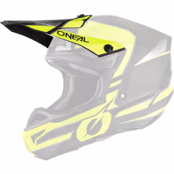 Oneal 5Series Polyacrylite Sleek Picco casco, nero-giallo per uomo