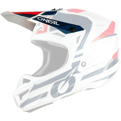 Oneal 5Series Polyacrylite Sleek Picco casco, bianco-rosso per uomo