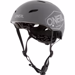 Oneal Dirt Lid Plain Casco da bicicletta per giovani, grigio, dimensione S