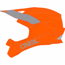 Oneal 1Series Solid Casco motocross, arancione, dimensione XS per uomo