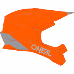 Oneal 1Series Solid Casco motocross, arancione, dimensione L per uomo