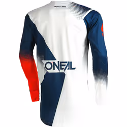Oneal Element Racewear V.22 Maglia motocross, bianco-rosso-blu, dimensione S per uomo