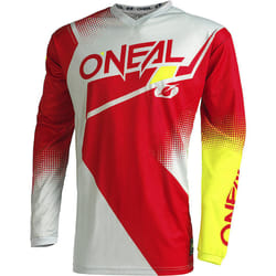 Oneal Element Racewear V.22 Maglia motocross, rosso-giallo, dimensione S per uomo