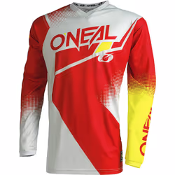 Oneal Element Racewear V.22 Maglia motocross, rosso-giallo, dimensione L per uomo