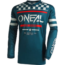 Oneal Element Squadron V.22 Maglia motocross, rosso-blu, dimensione S per uomo
