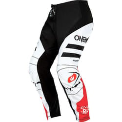 Oneal Element Squadron V.22 Pantaloni motocross, nero-bianco-rosso, dimensione 28 per uomo