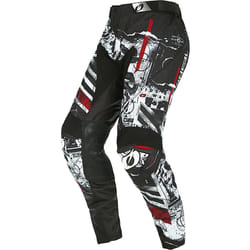 Oneal Mayhem Scarz V.22 Pantaloni motocross, nero-bianco-rosso, dimensione 30 per uomo