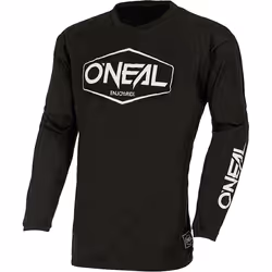 Oneal Element Cotton Hexx V.22 Maglia motocross, nero-bianco, dimensione S per uomo