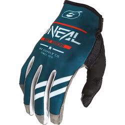 Oneal Mayhem Squadron V.22 Guanti da motocross, grigio-blu, dimensione M per uomo