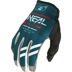 Oneal Mayhem Squadron V.22 Guanti da motocross, grigio-blu, dimensione M per uomo