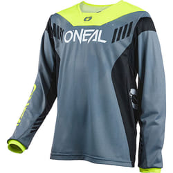 Oneal Element FR Hybrid V.22 Maglia da bicicletta giovanile, grigio-giallo, dimensione M