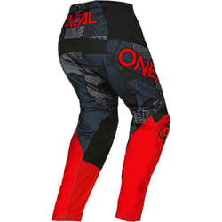 Oneal Element Camo V.22 Pantaloni da motocross giovanile, nero-rosso, dimensione XS