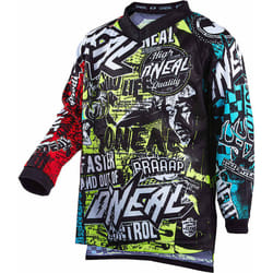 Oneal Element Wild V.22 Maglia Motocross Giovanile, multicolore, dimensione L