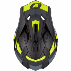 Oneal 2Series Spyde V23 Casco Motocross, nero-grigio-giallo, dimensione M per uomo