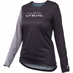 Oneal Element FR Hybrid Maglia da bicicletta da donna, nero-grigio, dimensione L per donne
