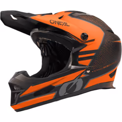 Oneal Fury Stage Casco Downhill, nero-arancione, dimensione M per uomo