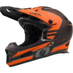 Oneal Fury Stage Casco Downhill, nero-arancione, dimensione M per uomo