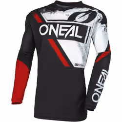 Oneal Element Shocker Maglia Motocross, nero-bianco, dimensione S per uomo