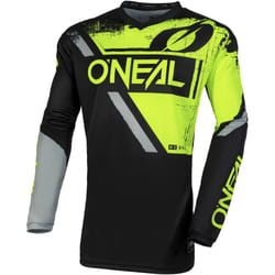 Oneal Element Shocker Maglia Motocross, nero-giallo, dimensione S per uomo