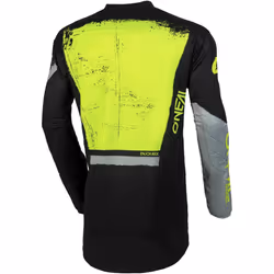 Oneal Element Shocker Maglia Motocross, nero-giallo, dimensione S per uomo