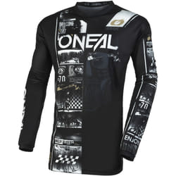 Oneal Element Attack Maglia Motocross, nero-bianco, dimensione M per uomo
