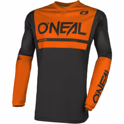 Oneal Element Threat Air Maglia Motocross, nero-arancione, dimensione S per uomo