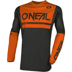Oneal Element Threat Air Maglia Motocross, nero-arancione, dimensione S per uomo