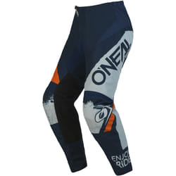 Oneal Element Shocker Pantaloni Motocross, blu-arancione, dimensione 32 per uomo