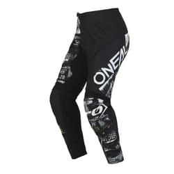 Oneal Element Attack Pantaloni Motocross, nero-bianco, dimensione 28 per uomo