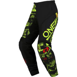 Oneal Element Attack Pantaloni Motocross, nero-giallo, dimensione 36 per uomo
